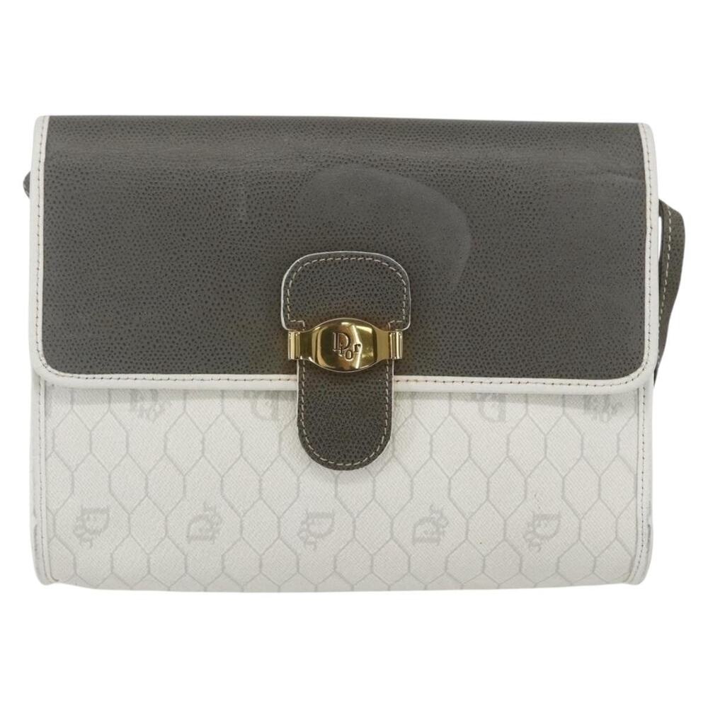 Dior Honeycomb Canvas Shoulder Bag Gold